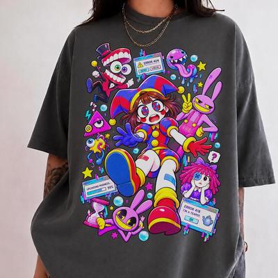 Comfort Colors Amazing Digital Circus Shirt, Pomni Jax Caine Ragatha Tee, TADC Characters Tshirt