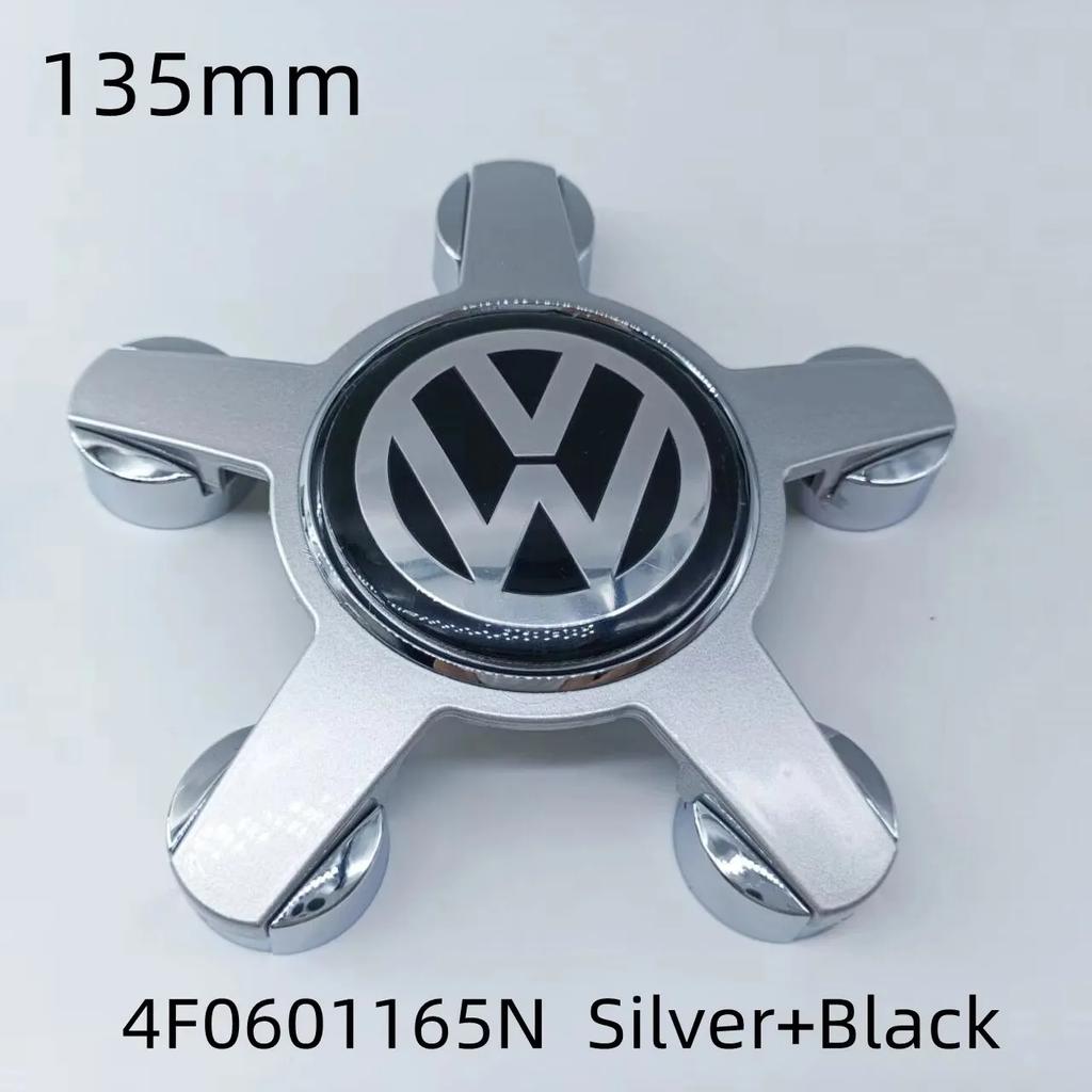 For VW Volkswagen Jetta MK5 Golf 4pcs 135mm Volkswagen Golf Polo Car Wheel Center Caps 5Pins Rim Hub Cover Hubcap Logo Badge Emb