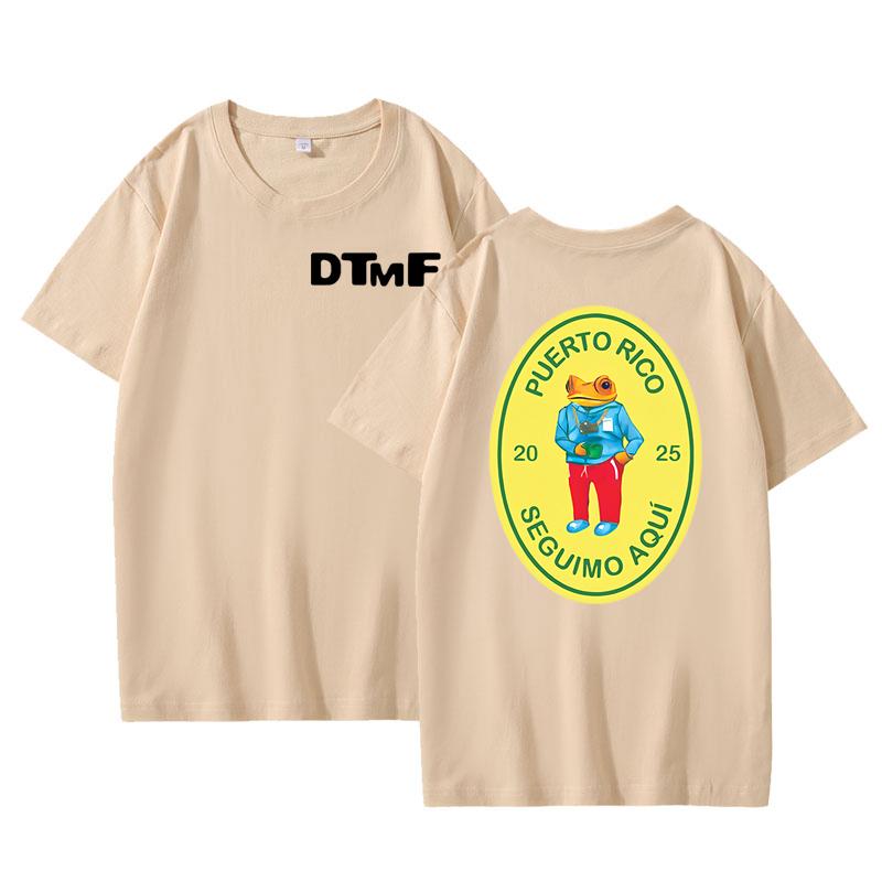Dtmf Bad Bunny New Album Tour Tshirt Unisex Unisex Debi Tirar Mas Fotos Printed Tshirt Casual Cotton Short Sleeve Hip Hop Tees
