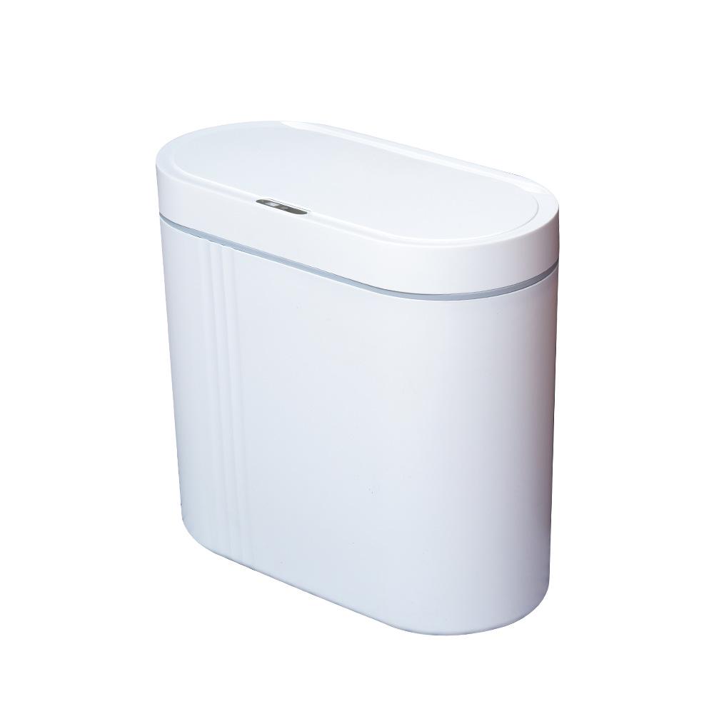 Smart Induction Trash Can: Automatic Lid for Kitchen & Bathroom