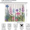 Rustic Flower Blackout Windows Curtains   Curtains Green Leaf Rod Pocket Vintage Floral Colorful Plant Herbs Wildflower Blossom B