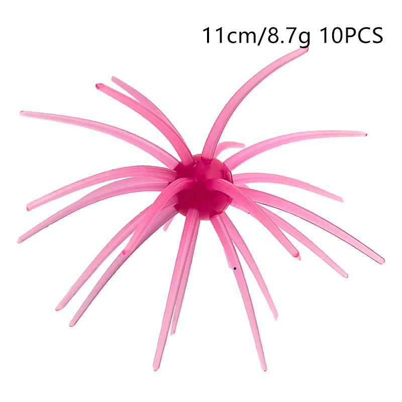 10 Pezzi 2,8g 8,7g Esca Morbida Riccio di Mare TPE Silicone Lure da Pesca Attrezzatura Portatile per Pescatori Principianti