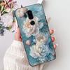 Para LG G7 ThinQ Funda Silicona Negra Gato Lindo Flores de Moda Trasera Pintada Genial Para LG G7ThinQ Funda de Teléfono LMG710EM