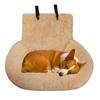 Plush Pet Car Seat Bed For Large Medium Dogs Washable Dog Booster Pet Car Seat Cushion Detachable Back Seat Pet Traveling Bed