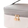 PU Leather Women Makeup Bag with Zipper, Cosmetic Travel Essentials Oil Case