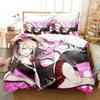 Luxury New 3D Print Anime Danganronpa Bedding Set,Duvet Cover Bed Set Quilt Cover Pillowcase,King Queen Twin Size Girls Adults