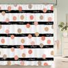 Tenda da Doccia Impermeabile con 12 Ganci Tende da Bagno Stampate Geometriche Classiche Tessuto in Poliestere Colorato Decorazione per Vasca da Bagno