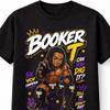 Camiseta Gráfica Unisex Booker T Wrestling 5 Veces Campeón