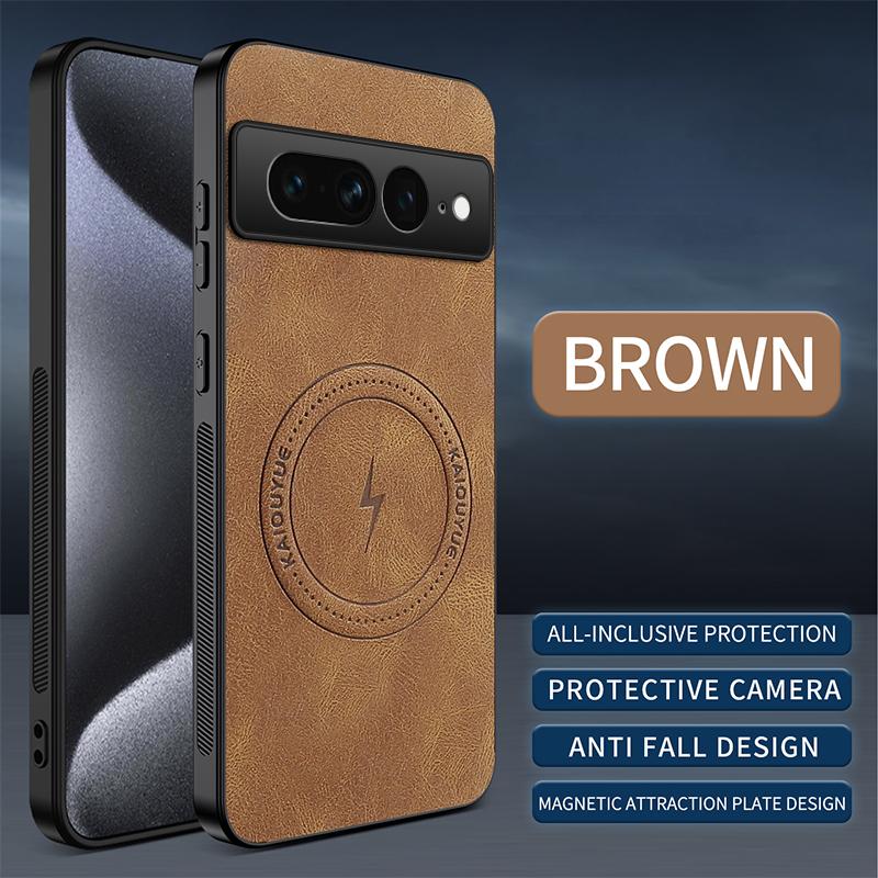 For Google Pixel 7 Pro Luxury Lightning Magnetic Leather Case For Google Pixel 7 Pro Shockproof Mobile Phone Protector Cover