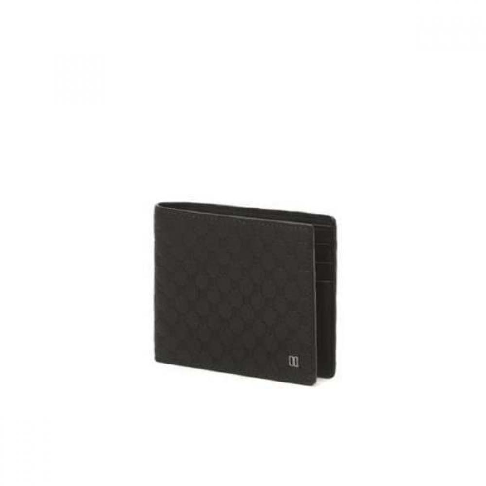 Daks Black Leather Embossed Dd Pattern Wallet Dbwa4e363bk