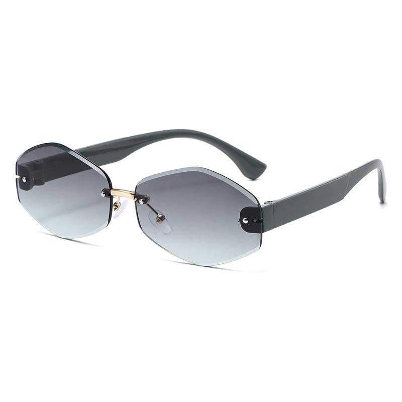 Frameless Sunglasses Women'S Kusa Sunglasses High Quality Low Price Street Shooting Summer Uv Protection Foreign Trade Models