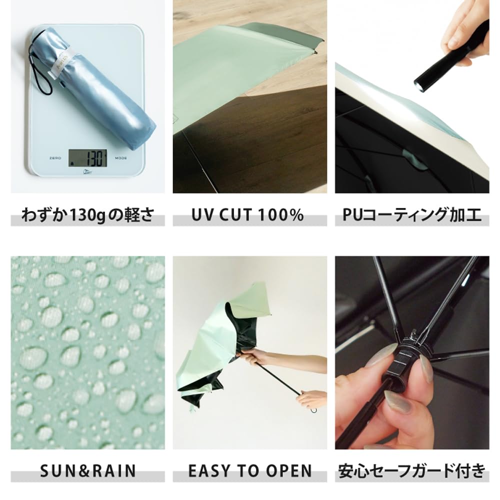 BECAUSE Folding Umbrella Super Mini SV Light/Pearl B-094975