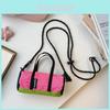 Childrens Nylon Crossbody Bag With Colorblock Design For Kids Daily Use