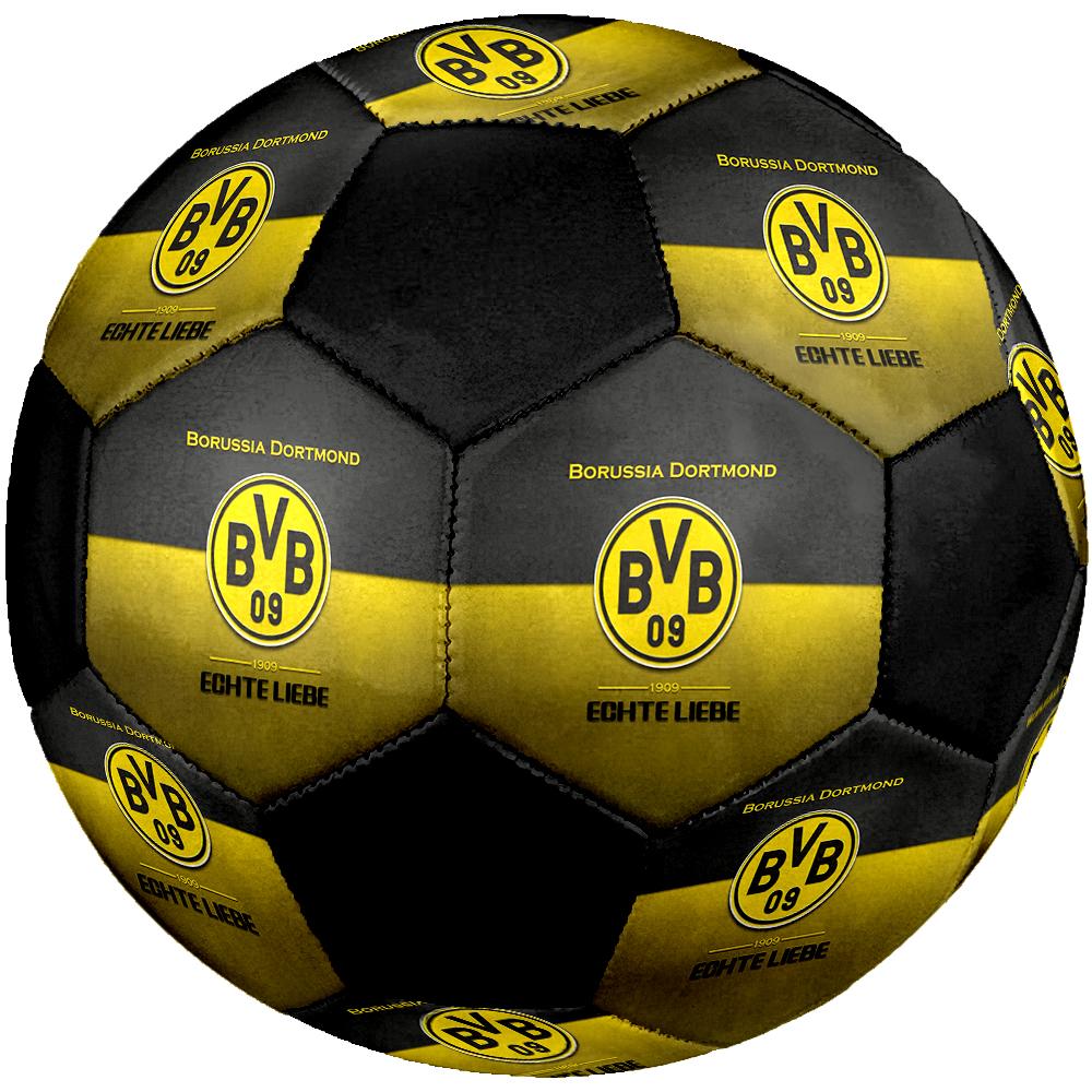 SIZE 5 Borussia Dortmund Soccer Ball Colorful All Ages Machine Stitched PVC Competition Ready Durable High-Bounce