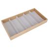 5 Grids Glasses Storage Box Wooden Protection Sunglasses Display Case Jewelry OrganizerGray