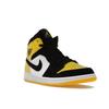 Air Jordan 1 Mid SE Yellow Toe Men Sneakers Black Black-Tour-Yellow-White 852542-071