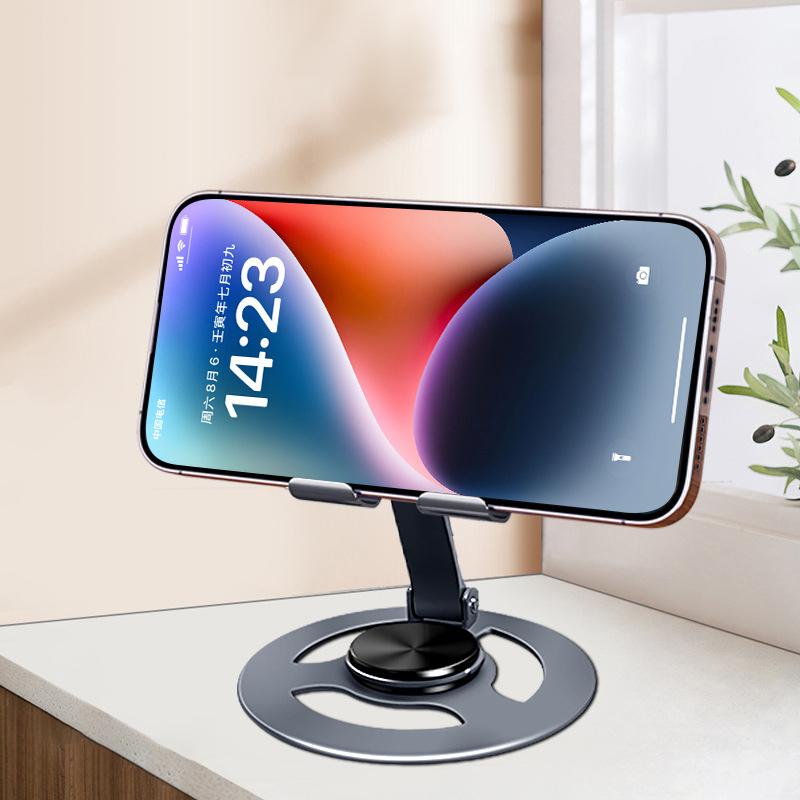 Suport de telefon universal pliabil din aliaj pentru birou, pentru telefon mobil, tabletă, suport metalic pentru desktop