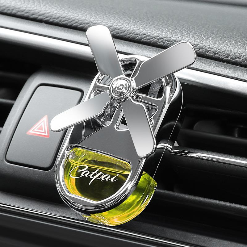

Creative car perfume car aromatherapy air outlet to remove odor four-leaf windmill air outlet perfume for car use