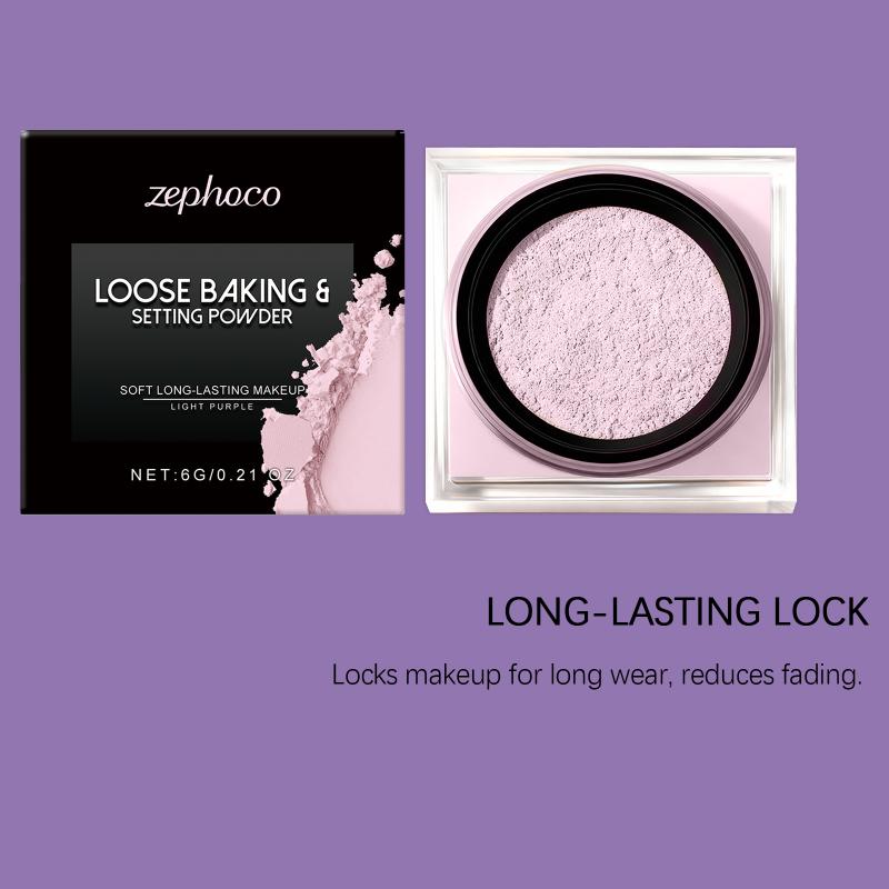 

Loose Baking&Setting Powder Long Lasting Oil Control Natural Face Matte Waterproof Brightening Loose Powder Makeup Cosmetics