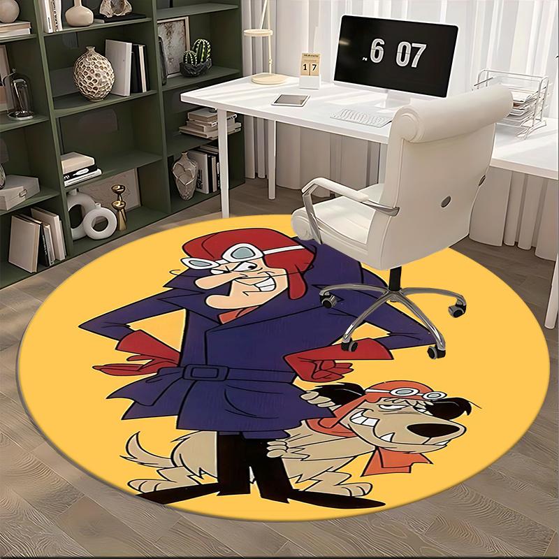 Pilot Dog, Chair mat Round Rug Office carpet, Non slip, Suitable for Living Rooms, Bedrooms,Decor1205740a
