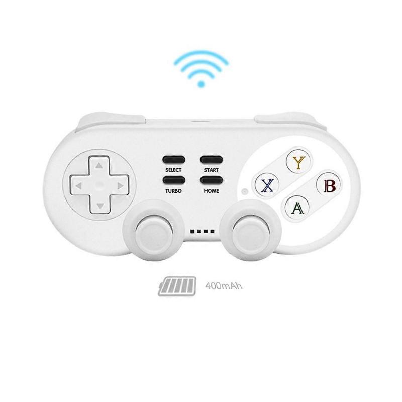Wireless Bluetooth Controller with Joysticks Rumble Vibration Gamepad for Switch/Switch Pro Android/pc /PS3-White-