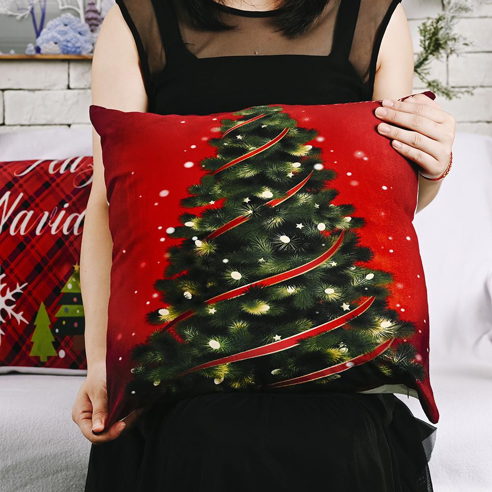 Einzigartige weihnachtliche Samt-Kissenbezüge mit bezaubernden Weihnachtsmann-Illustrationen, ideal für saisonale Feiern