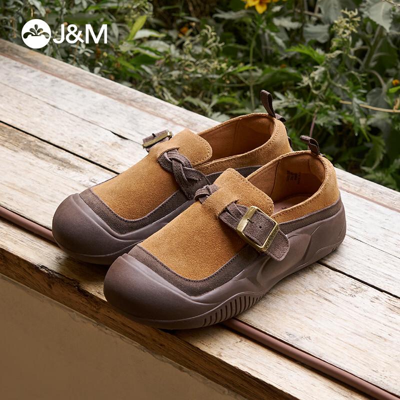 JM Women s Retro Platform Slip-on Loafers 37