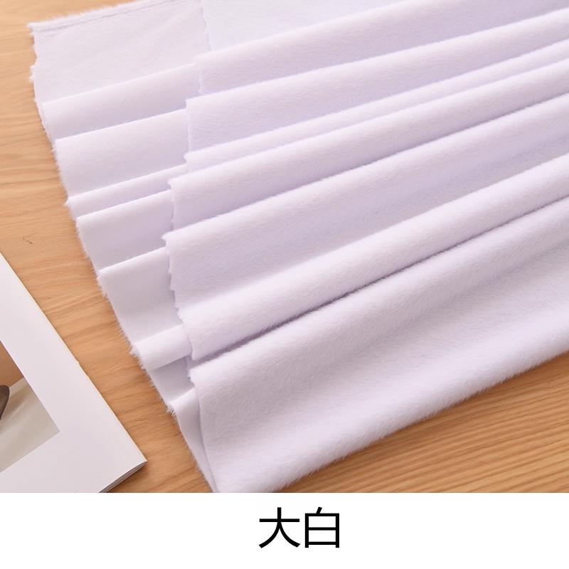 בד פרווה סינתטית מינק קטיפתי אלסטי 50x50 ס"מ לתפירת צעצועי קטיפה, בגדים, כובעים, בד דקורטיבי, בובות DIY בעבודת יד