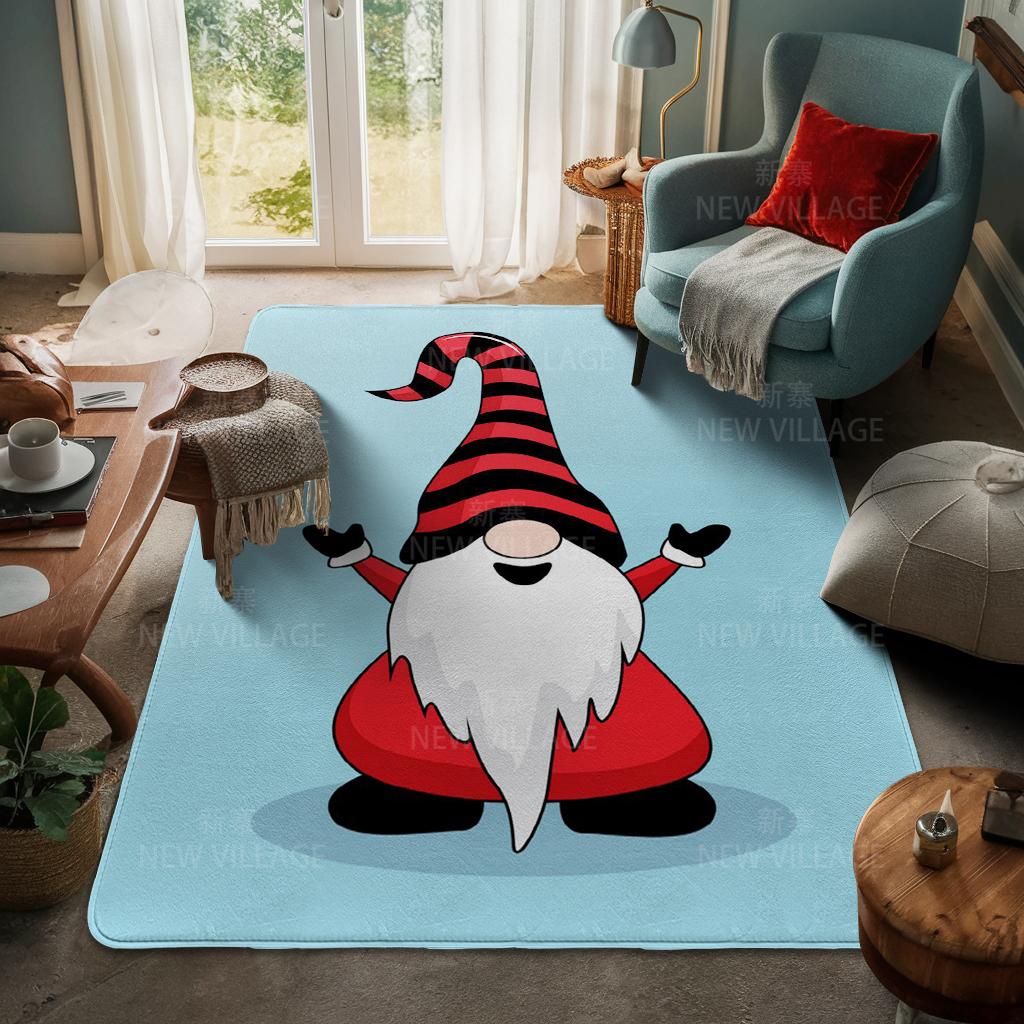 House Entrance Carpet Home Door Mat Living Room Bath Foot Bathroom Non-slip Water Absorption Rugs Bath Merry Christmas Winter