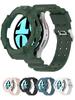 Hülle+Armband für Samsung Galaxy Watch 4/5 44mm 40mm Silikon Lückenloses Armband correa Schutzhülle 20mm Galaxy Watch 5 Pro Armband