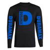 Blue Duramax D Design T-Shirt Unisex Black Color Front S - 2XL Long Sleeve