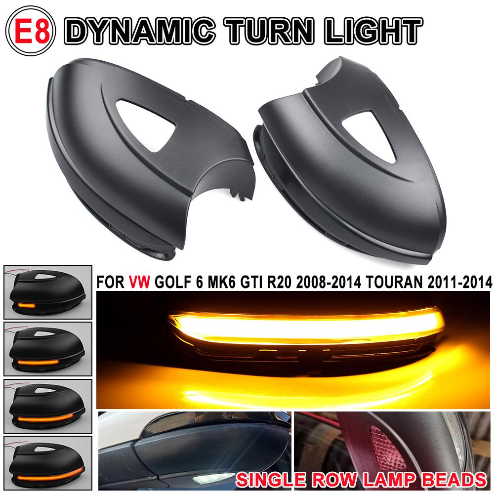 2 buc pentru Volkswagen VW Golf 6 MK6 GTI R32 08-14 2 buc lumini de semnalizare LED dinamice pentru oglinda retrovizoare indicator intermitent