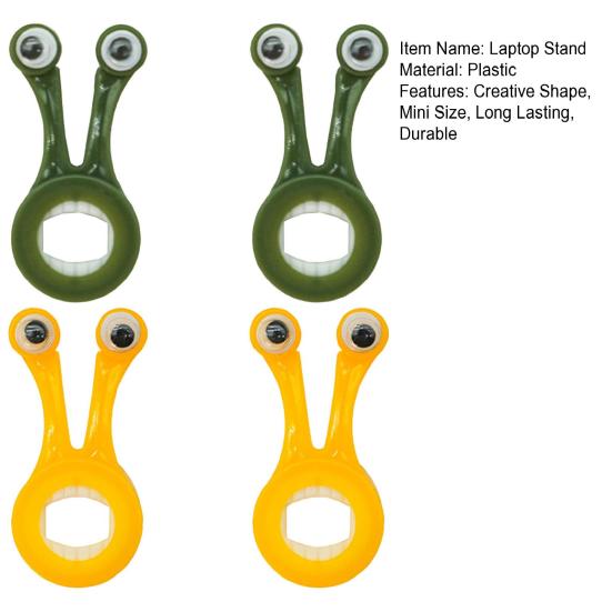 2/4Pcs Snail Shaped Laptop Stand Bright Color Lightweight Portable Desk Organizer Notebook Holder Monitor Stand