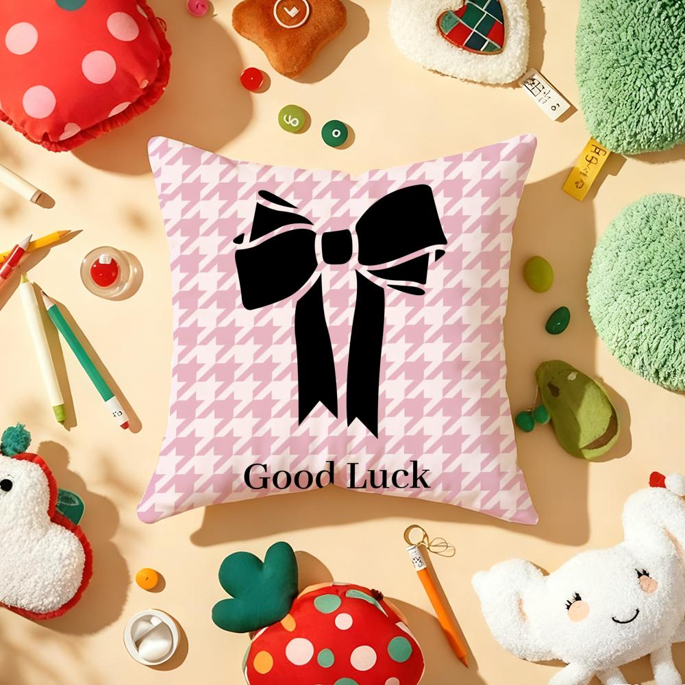 Camellia High-End Printing Cushion Cover Plush Fabric Soft Double-Sided Printed Sofa Warm Winter Home Gift Pillow Cover