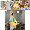 Pineapple Pup And Strawberry Bear Plush Cartoon Shoulder Bag Large Capacity Tote For Everyday Use