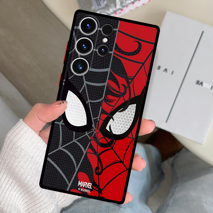 Marvel Spider Man Custodia Cover per Telefono per Samsung Galaxy S26 S23 FE S22 S25 Ultra S24 Plus S20 Note 20 10+ S21