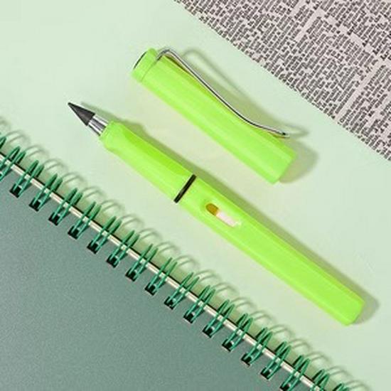 Black Tech Eternal Pencil: No Sharpening Needed, Break-Resistant Mechanical Lead, Ideal for Students and Children.