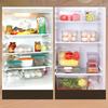 Trainsparent Food Storage Box Rectangular Snack Organizer Fresh Keeping Fridge Container Bin