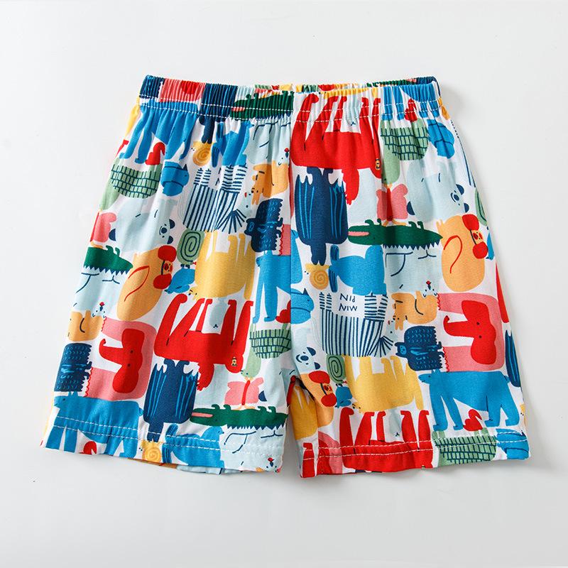 22 Nowe Szorty Letnie Bawełniane Wiskozowe: Lekki i luźny krój dla chłopców, dziewczynek i niemowląt - Strój plażowy dla rodziców i dzieci