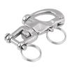 Stainless Steel Buckle Hook Spring Shackle for Marine Yachts Water Sports Use with Antirust Properties Secure Attachment