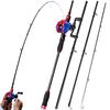 Casting Fishing Rod and Reel Combos 2.1M  Rod with 13+1BB Reel Outdoor Sports Travel Fishing Set