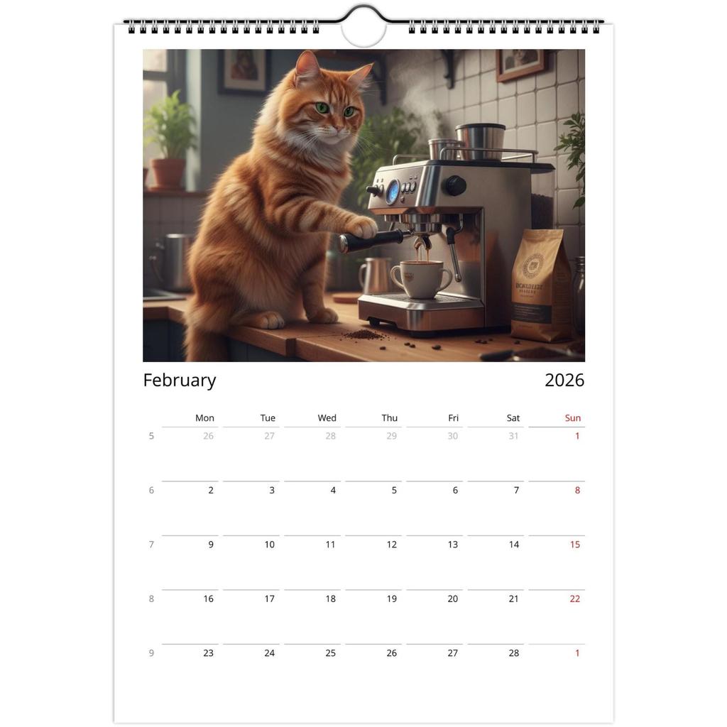 Väggkalender 2026, Kalender med roligt tema, Rolig chattgåva, Perfekt val för hemmabruk.