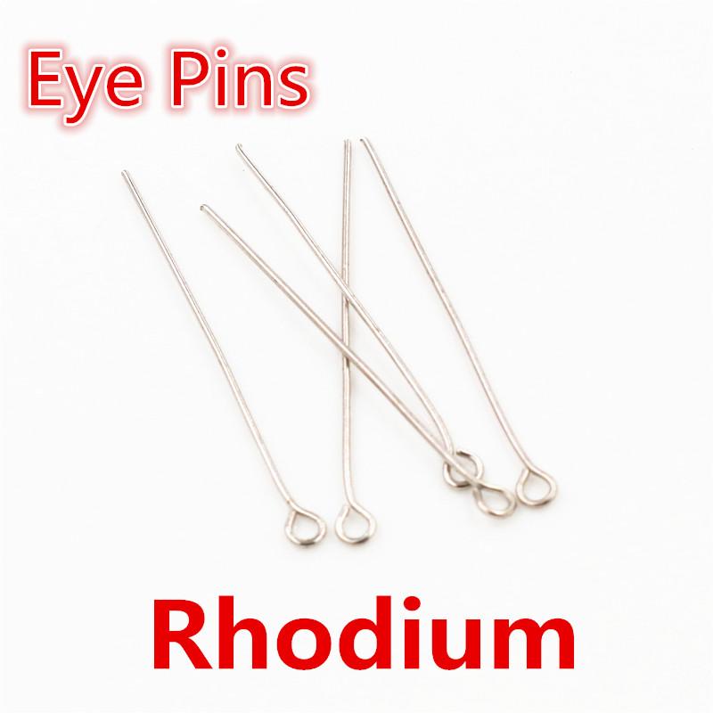 

200pcs/Lot 16 20 25 30 35 40 45 50mm Flat Head/Ball Head/Eye Head Pins Metal Headpins For Jewelry Findings Making DIY Supplies 16mm