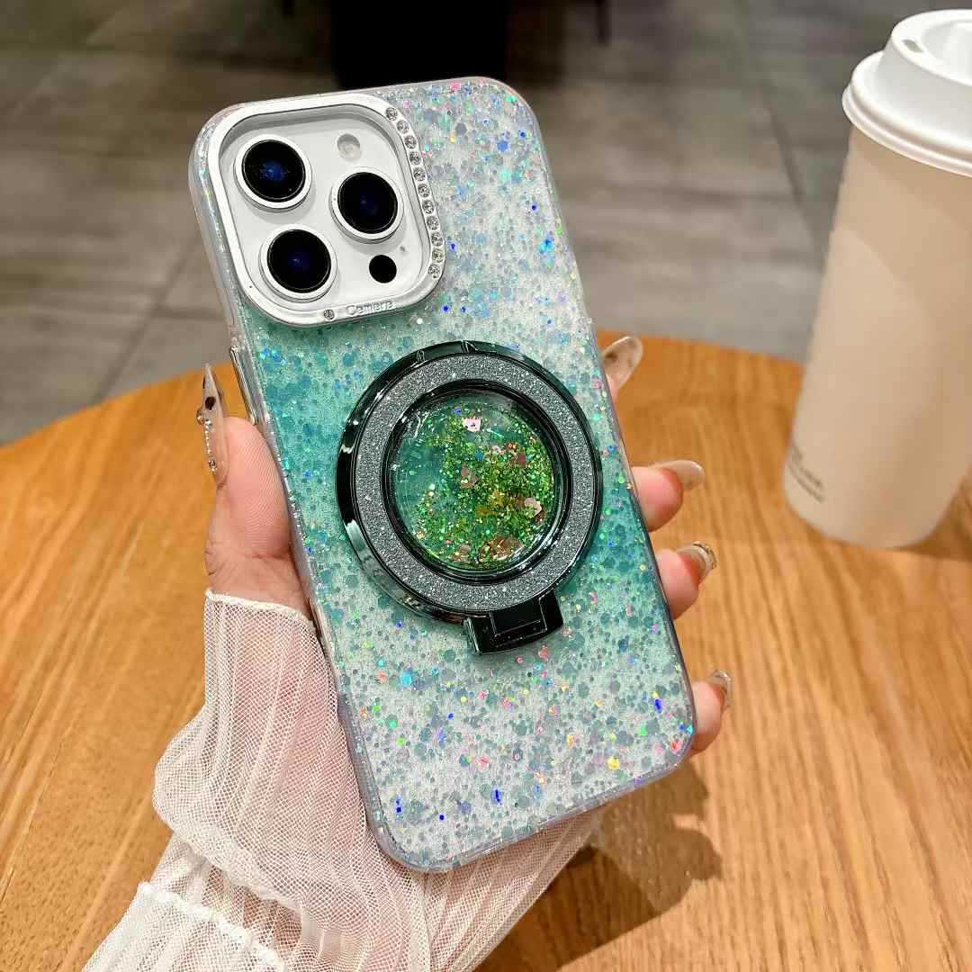 

Чехол для телефона Apple 16 13 Водяной бриллиант Звездное небо Роскошное и высококлассное ощущение Подходит для 15pro Песочный блеск Подставка iPhone 11