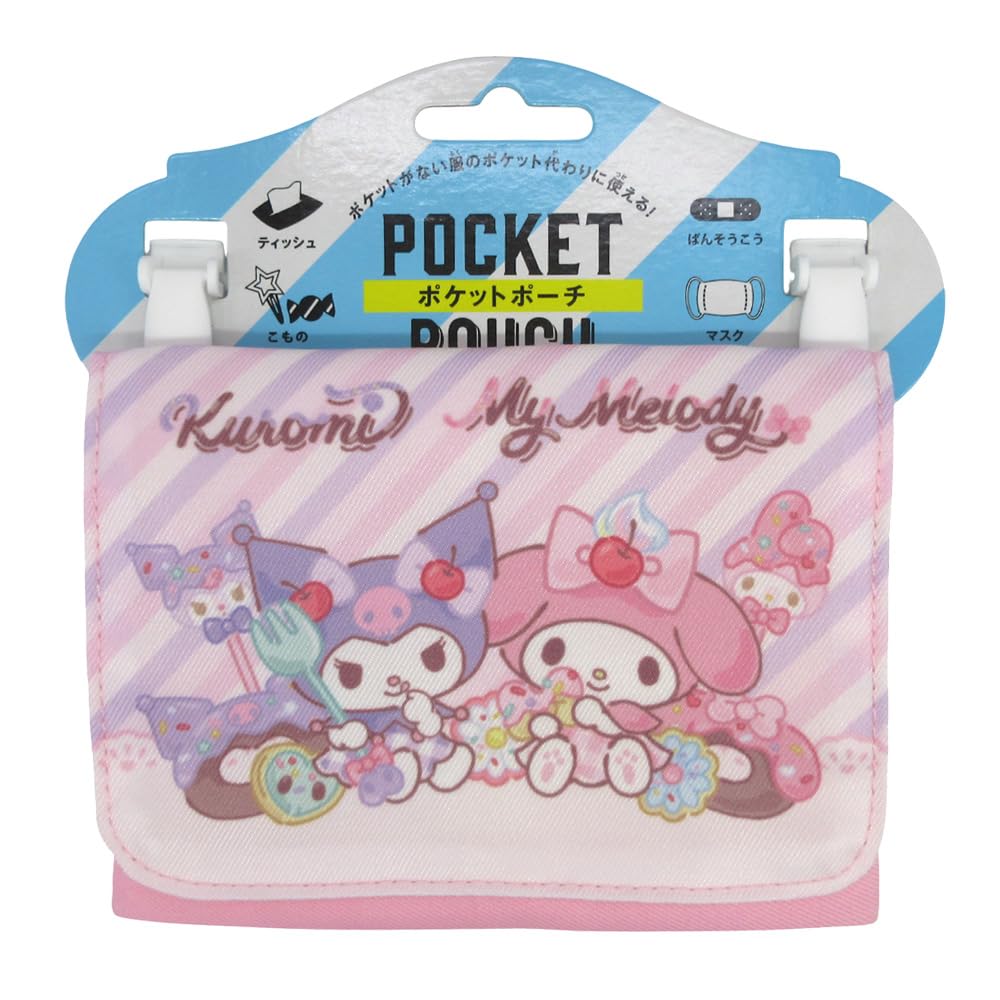 

Takanami Create Pocket Pouch, My Melody & Kuromi, Pink [137446]