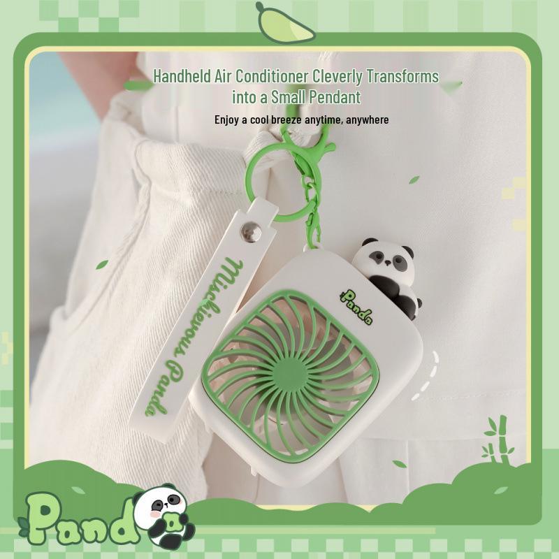 Panda Mini Keychain USB Rechargeable Fan - Portable & Handheld