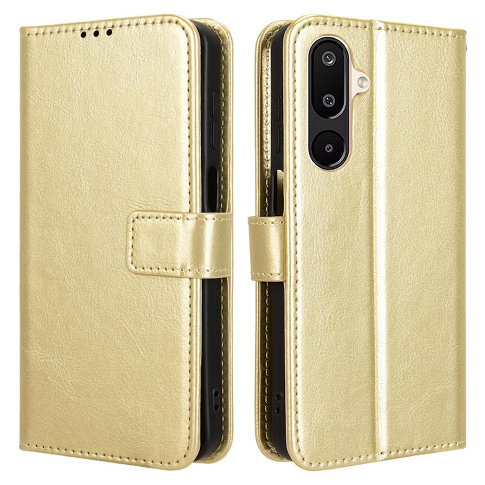For Samsung Galaxy M16 5G/F16 5G Case Crazy Horse Texture PU Leather Phone Wallet Cover