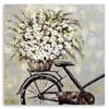 Canvas print, Bouquet of Flowers and Bicycle