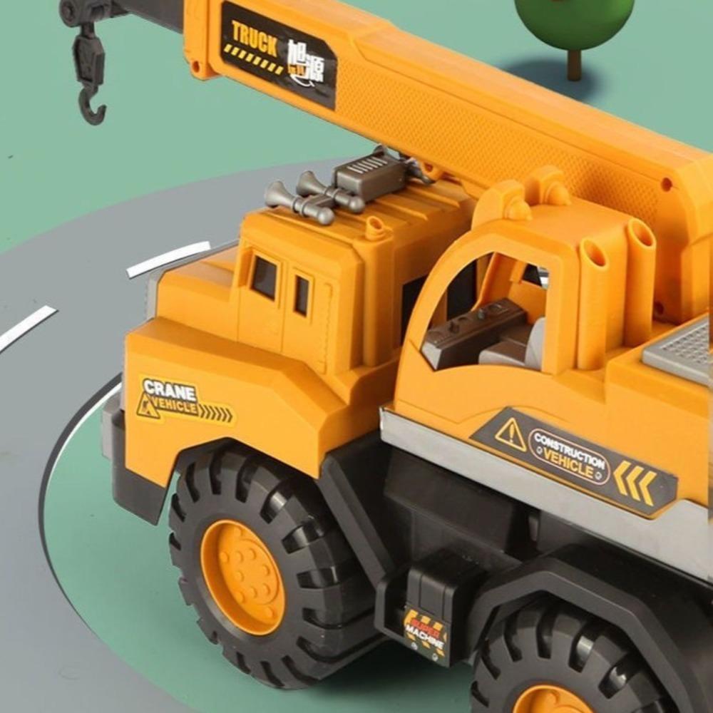 Inertia Excavator Bulldozer Models Plastic Car Classic Construction Model Boy Children
