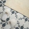Vinyl Wall Tile Decoration for Office Ornamental Pattern with Leaves 20x20x20 cm